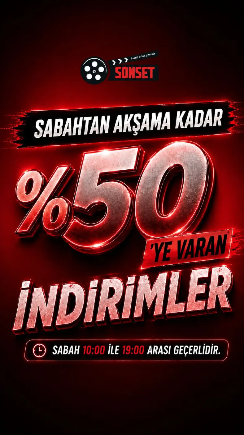 %50 İNDİRİM
